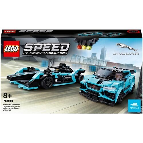 Конструктор LEGO Speed Champions 76898 Formula E Panasonic Jaguar Racing GEN2 car & Jaguar I-PACE eTROPHY, 565 дет. от компании М.Видео - фото 1