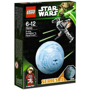 Конструктор LEGO Star Wars 75010 Истребитель B-wing и планета Эндор, 83 дет.