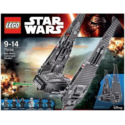Конструктор LEGO Star Wars 75104 Командный шаттл Кайло Рена, 1005 дет. от компании М.Видео - фото 1