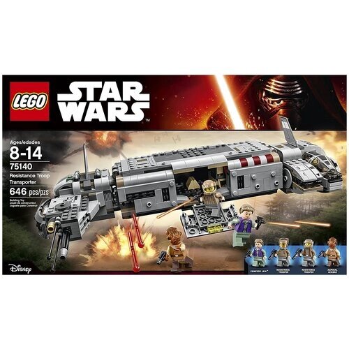 Конструктор LEGO Star Wars 75140 Военный транспорт Сопротивления, 646 дет. от компании М.Видео - фото 1