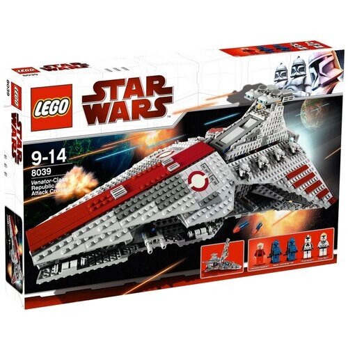 Конструктор LEGO Star Wars 8039 Атакующий крейсер республиканцев класса Венатор, 1170 дет. от компании М.Видео - фото 1