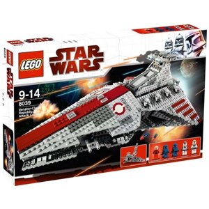 Конструктор LEGO Star Wars 8039 Атакующий крейсер республиканцев класса Венатор, 1170 дет.