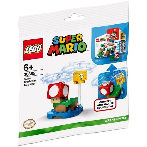 Конструктор LEGO Super Mario 30385 Дополнительный набор Сюрприз от Супергриба, 18 дет. от компании М.Видео - фото 1