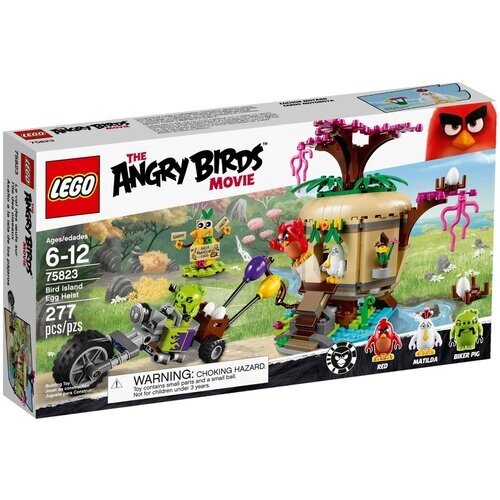 Конструктор LEGO The Angry Birds Movie 75823 Воровство яиц на Птичьем острове, 277 дет. от компании М.Видео - фото 1