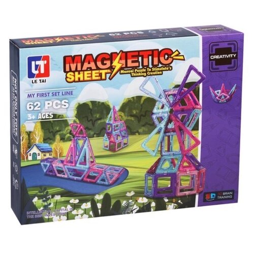 Конструктор LeTai Magnetic Sheet Creativity, 62 дет. от компании М.Видео - фото 1