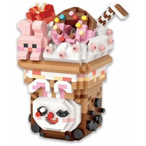 Конструктор LOZ Молочный коктейль с мороженым Зайка 990 деталей NO. 9281 Milkshake ice cream bunny Creative Series