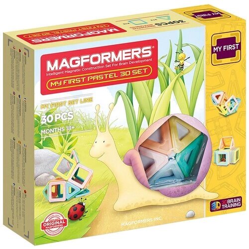 Конструктор MAGFORMERS My First 702013-30 Нежные цвета, 30 дет. от компании М.Видео - фото 1