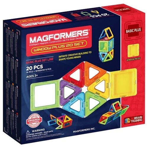 Конструктор MAGFORMERS Window Basic Plus 715001-20, 20 дет. от компании М.Видео - фото 1