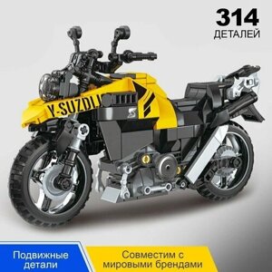 Конструктор Мото «Спортивный мотоцикл», 314 деталей (комплект из 2 шт)