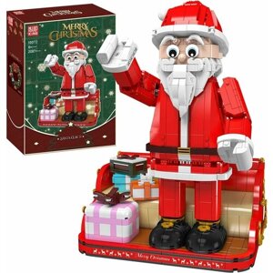 Конструктор Mould King 10072 "Санта Клаус и его сани с подарками"новогодний конструктор с 2087 деталями