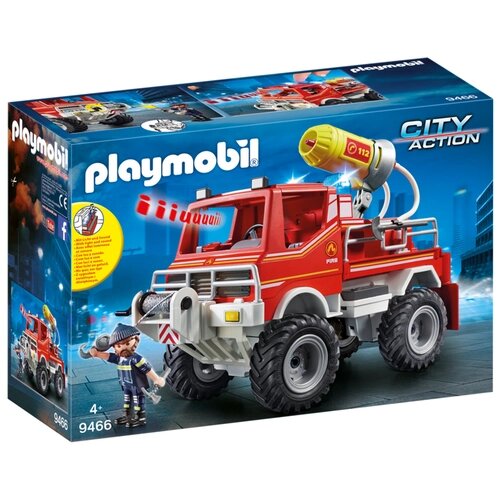 Конструктор Playmobil City Action 9466 Пожарная служба: пожарная машина, 128 дет. от компании М.Видео - фото 1