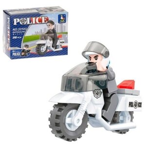 Конструктор «Полицейский мотоцикл», 26 деталей