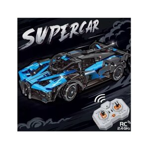Конструктор Суперкар спортивная машинка игрушка гоночная синяя с механизмом 429 деталей