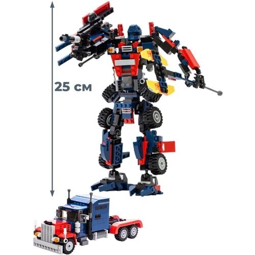 Конструктор трансформер Оптимус Прайм грузовик Transformers (379 деталей, 25 см) от компании М.Видео - фото 1
