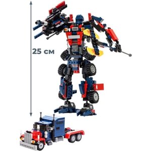 Конструктор трансформер Оптимус Прайм грузовик Transformers (379 деталей, 25 см)