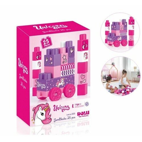 Конструктор Unicorn Mega blocks 25 деталей от компании М.Видео - фото 1