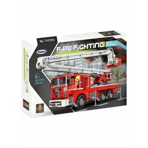 Конструктор XB 03029 - Пожарная машина с лестницей