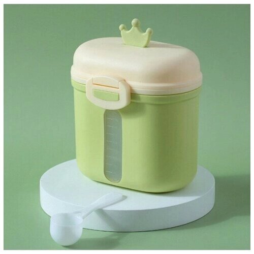 Контейнер для хранения детского питания «Корона», 360 гр цвет зеленый, Mum&Baby