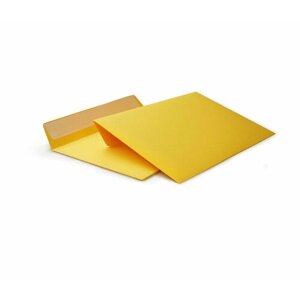 Конверт цветной С4 (229х324 мм) желтый 10 штук