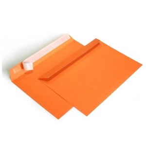 Конверт цветной С4 (229х324) Оранжевый (50 шт в упак)
