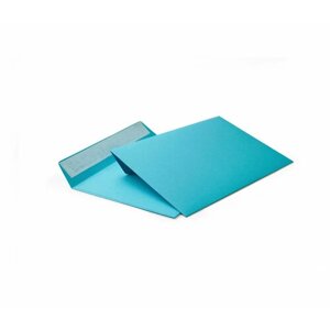 Конверт цветной С6 (114х162 мм) синий 10 штук