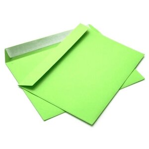 Конверт из цветной бумаги С4 (229*324) зеленый - 100 шт.