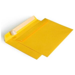 Конверт из цветной бумаги С4 (229*324) желтый - 100 шт.