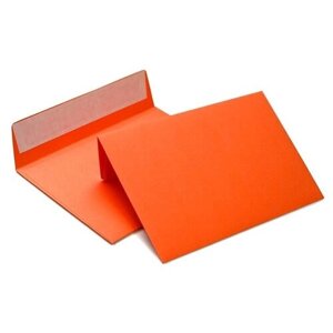 Конверт из цветной бумаги С5 (162*229) оранжевый - 100 шт.