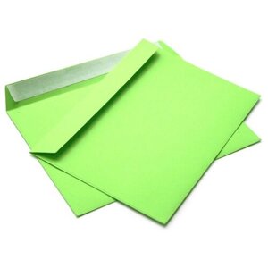 Конверт из цветной бумаги С5 (162*229) зеленый - 100 шт.