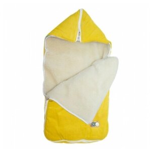Конверт-мешок Baby Nice с меховым вкладышем, 78 см, желтый