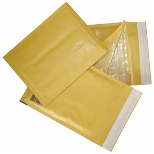Конверт-пакеты с прослойкой из пузырчатой пленки (170х225 мм), крафт-бумага, отрывная полоса, комплект 10 шт., С/0-G. 10