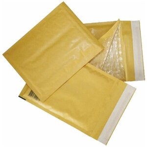 Конверт-пакеты с прослойкой из пузырчатой пленки (250х350 мм), крафт-бумага, отрывная полоса, комплект 10 шт., G/4-G. 10
