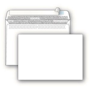 Конверт почтовый C5 Packpost Garantpost (162х229, 90г, стрип) белый, 50шт.