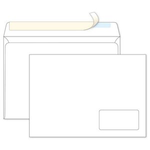 Конверт почтовый Ecopost C4 (229324 мм) белый удаляемая лента (250 штук в упаковке)