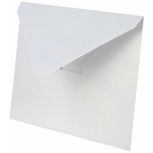 Конверты из перламутровой бумаги, 120 г, Белый, 13,5*19 см, 10 шт.