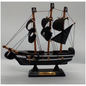 Корабль-парусник пиратский 16 см