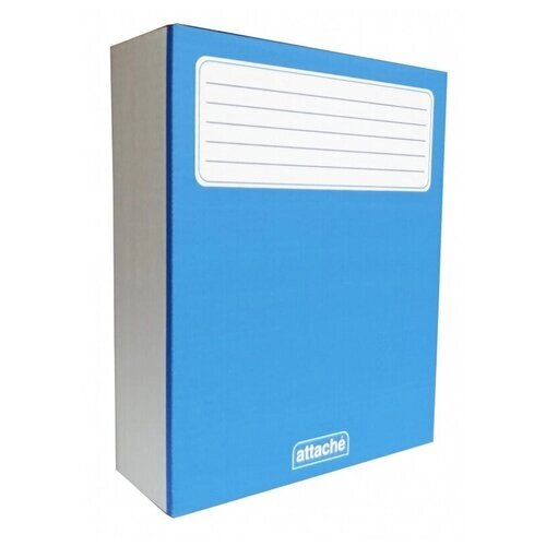 Короб архивный ATTACHE 100мм (гофрокартон) 5 шт в упаковке цвет: синий от компании М.Видео - фото 1