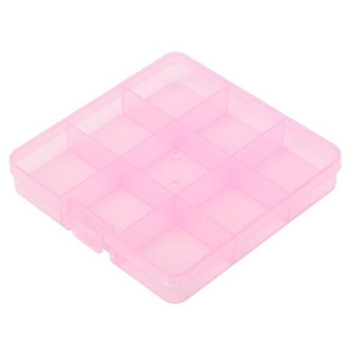 Коробка пластик для шв. принадл. пластик OM-086 цв. розовый\прозрачный от компании М.Видео - фото 1