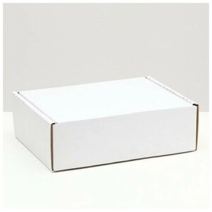 Коробка-шкатулка, белая, 27 х 21 х 9 см, 7153913