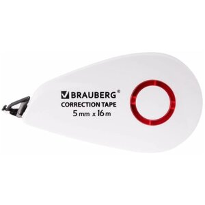 Корректирующая лента BRAUBERG SUPER, 5 мм х 16 м, корпус белый, блистер, 229061 В комплекте: 3шт.