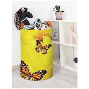 Корзина для игрушек JoyArty "Бабочки на цветах" 40x60 см