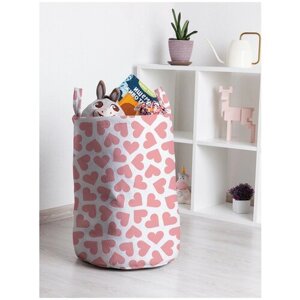 Корзина для игрушек JoyArty "Pink heart" 35x50 см