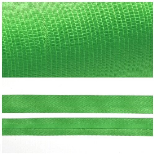 Косая бейка TBY атласная шир. 15мм цв. F238 зеленый уп. 132 м от компании М.Видео - фото 1