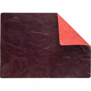 Коврик на стол Attache Selection 30х42см натуральная кожа Элегант бордовый