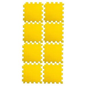 Коврик-пазл Kampfer Будо-мат №8, желтый, 200х100 см, 8 элементов