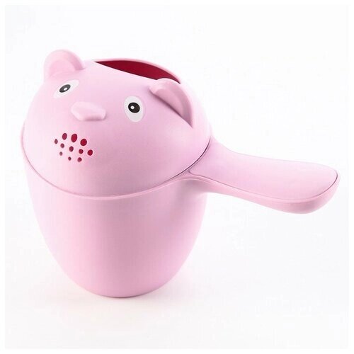 Ковш для купания «Мишка» цвет розовый от компании М.Видео - фото 1
