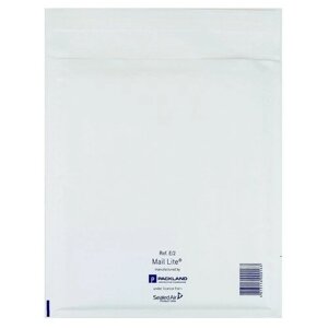 Крафт-конверт с воздушно-пузырьковой плёнкой Mail Lite, 22х26 см, White (2 шт.)