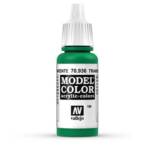 Краска 70936 Vallejo Серии Model Color - Transparent Green 17ml от компании М.Видео - фото 1