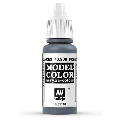 Краска акриловая Vallejo MODEL COLOR 17ML. FRENCH MIRAGE BLUE 70.900 от компании М.Видео - фото 1