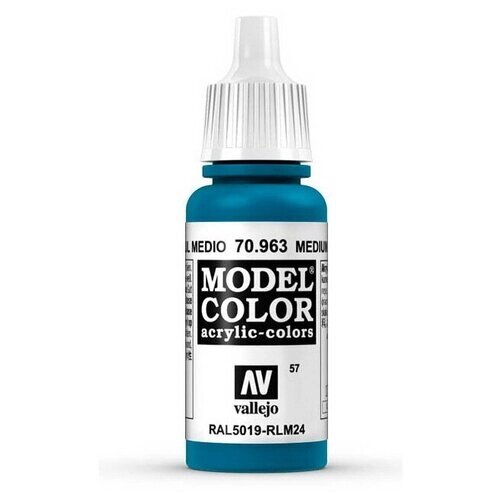Краска Vallejo "Model Color" Синий средний. 963 17 мл от компании М.Видео - фото 1